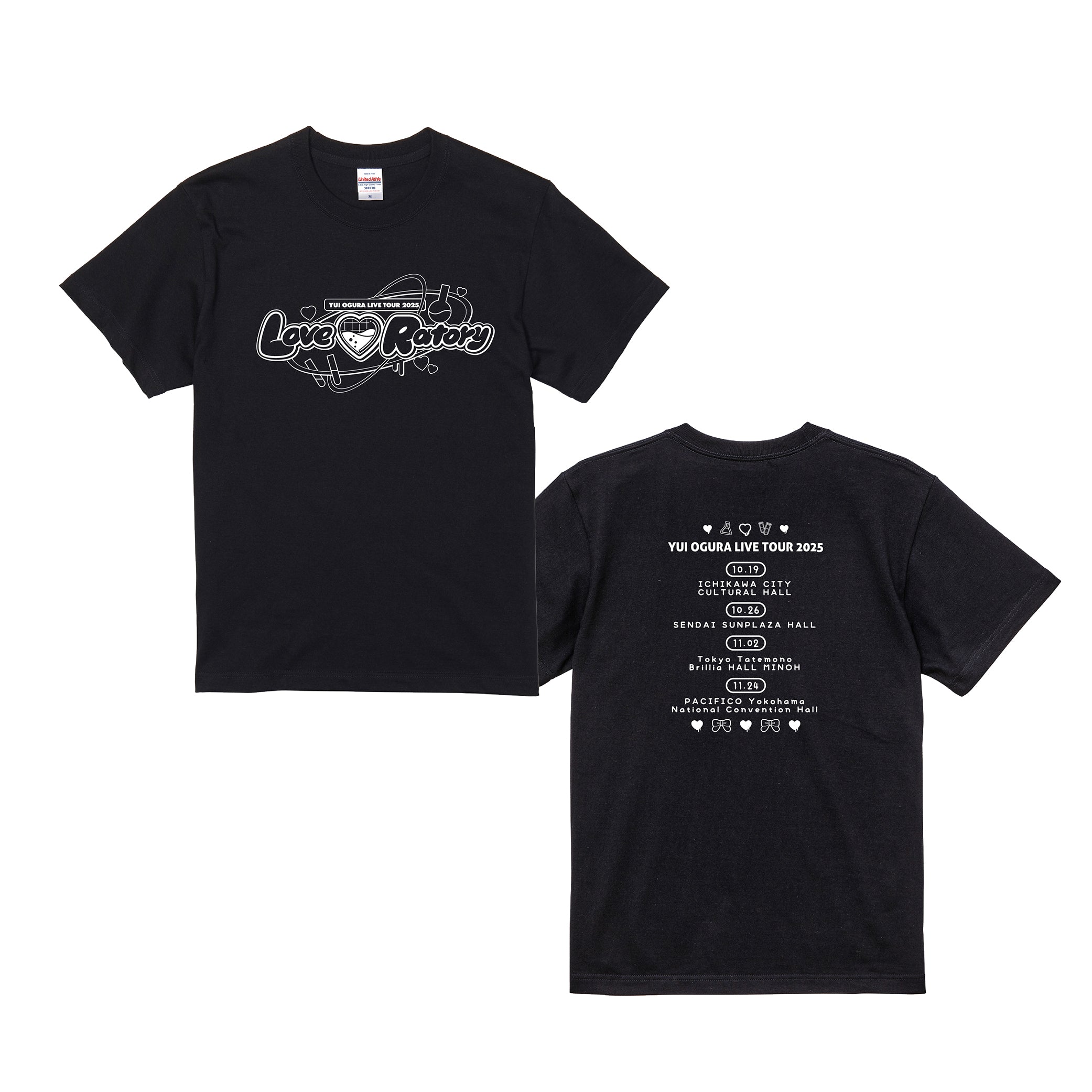 T-Shirt (Black) – YUI OGURA GLOBAL OFFICIAL STORE