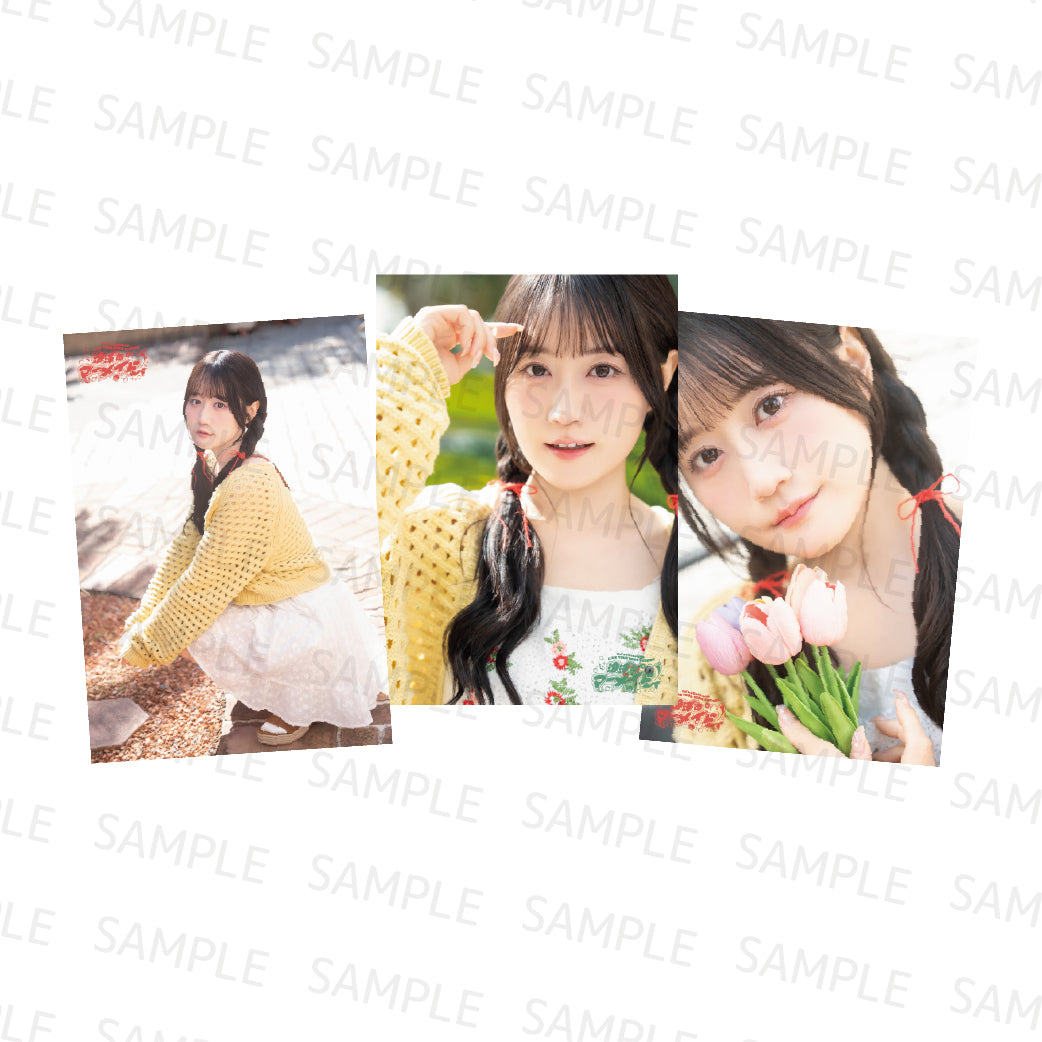 Produits locaux (Gunma) Ensemble de photos bromide (Yui-chan avec des cheveux tressés)